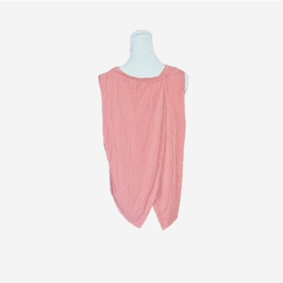 Old Navy Dark Pink Sueded Tulip-Back Tee Women’s M Short Sleeve Top - Picture 3 of 7